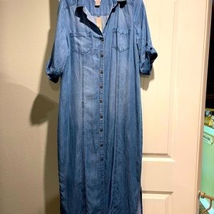 Chicos maxi denim dress